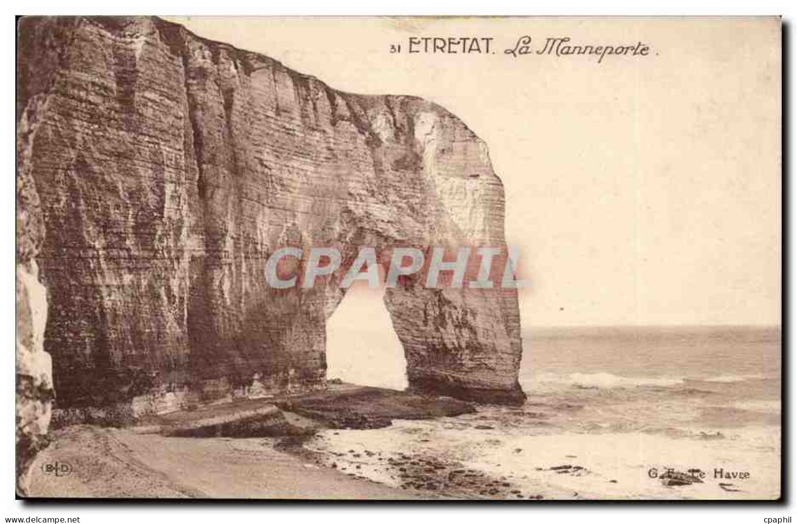 Etretat CPA La Manneporte