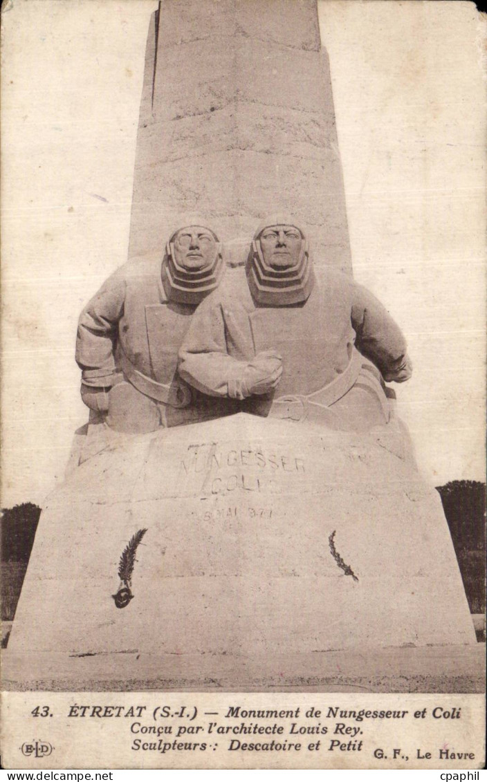 Etretat - Monument de Nungesseur et Coli - CPA