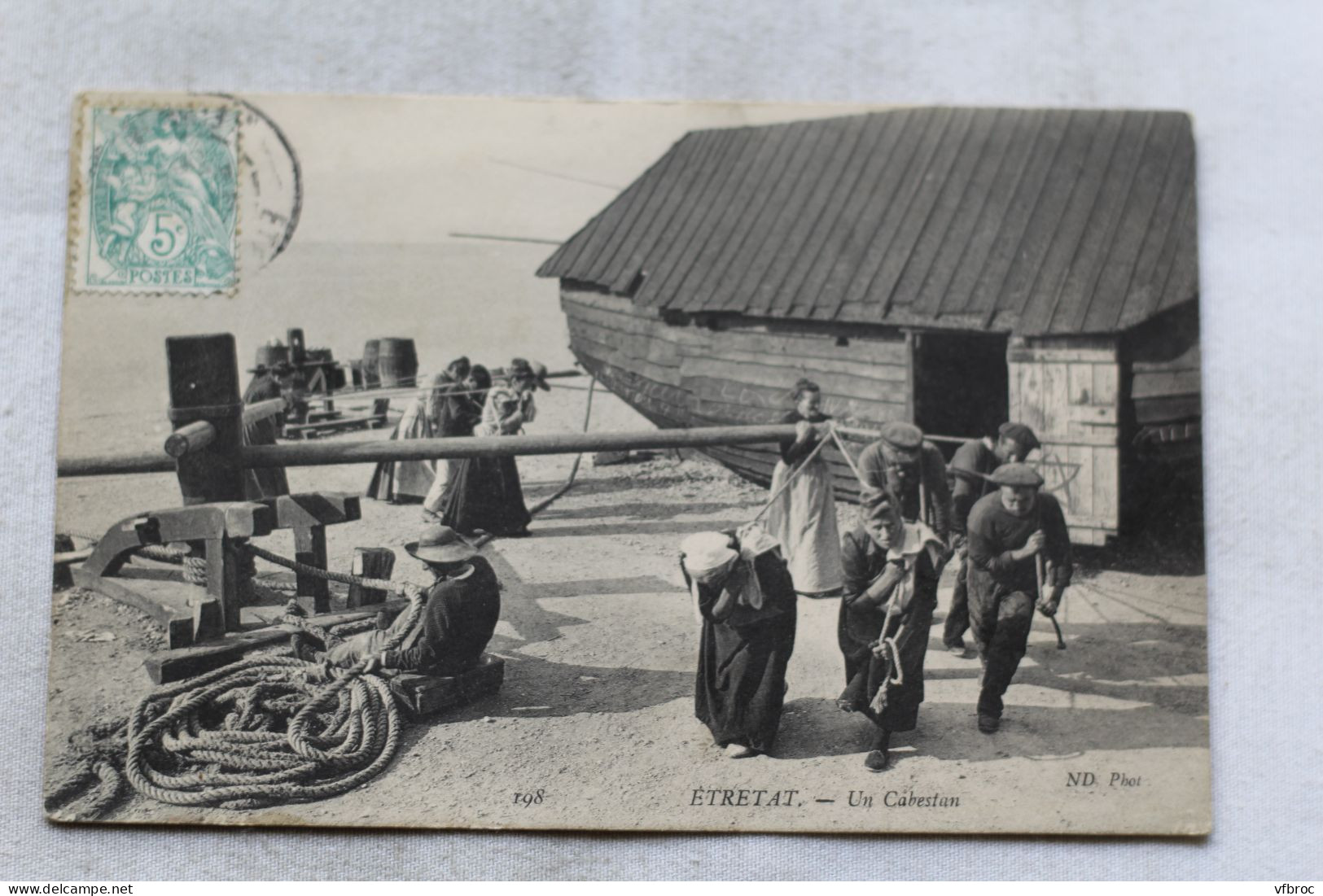 Etretat, un Cabestan, Seine Maritime 76