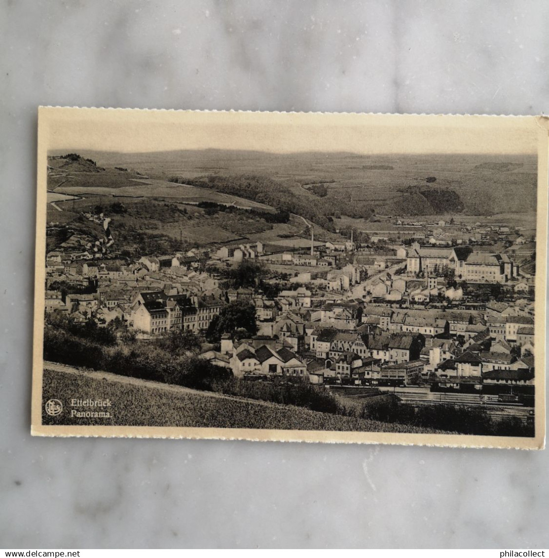 Ettelbrück   (Luxembourg) Panorama (gare) 19?? Nels