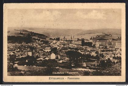 AK Ettelbrück, Totalansicht aus der Vogelschau