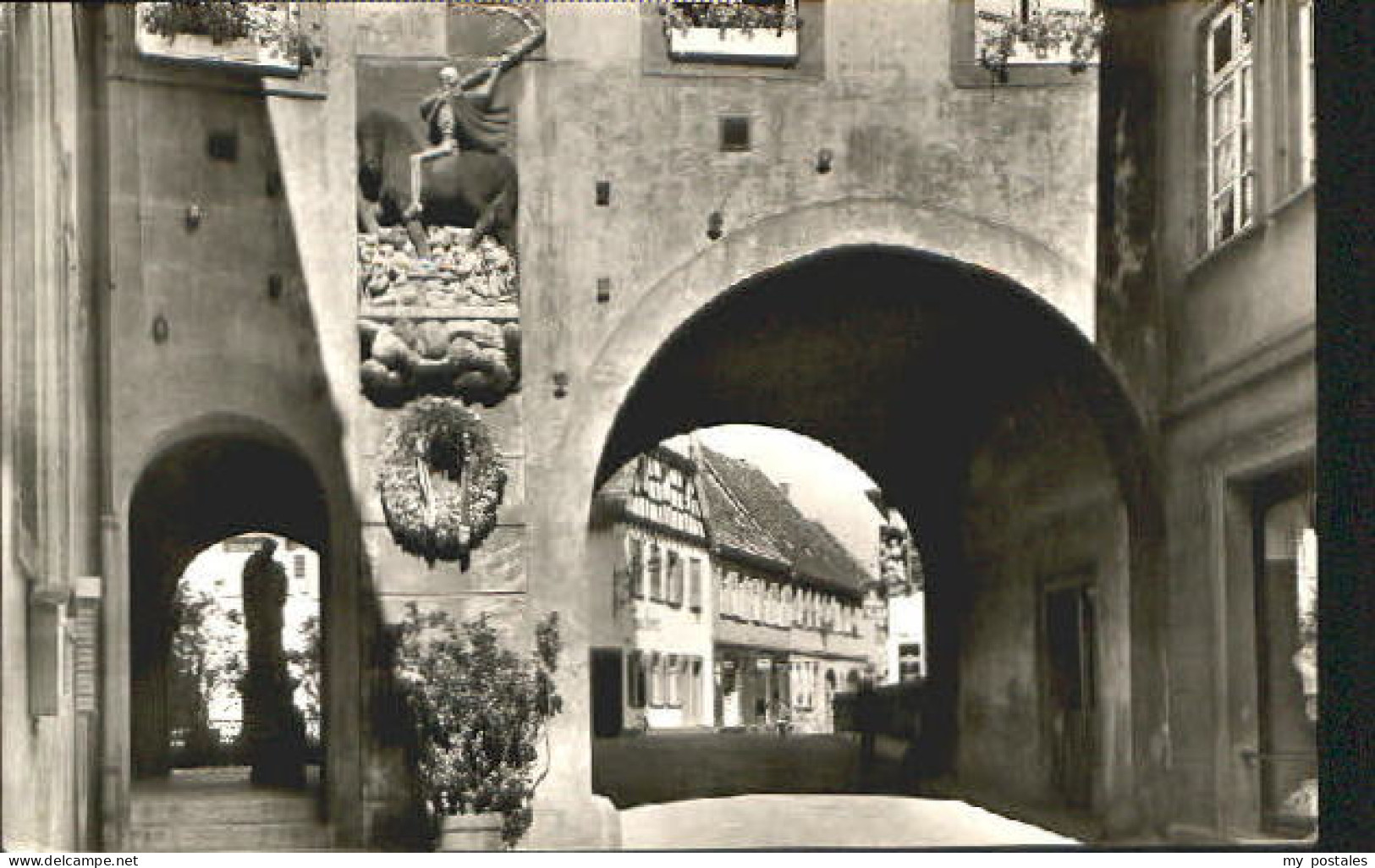 Ettlingen Denkmal Rathaus x 1966