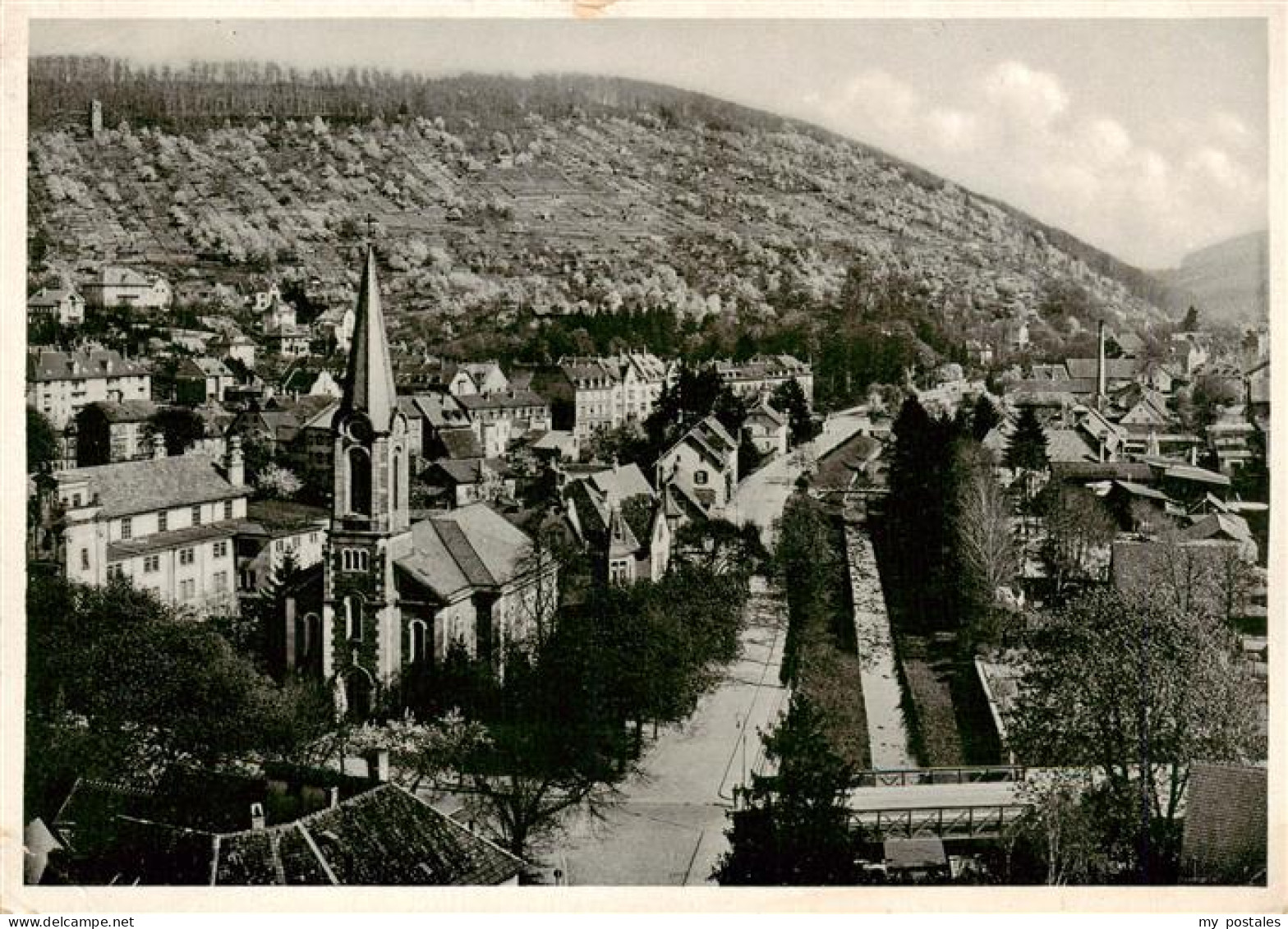 Ettlingen Panorama Blick ins Albtal