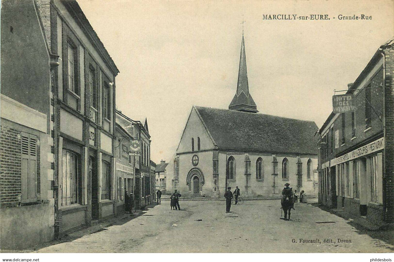 EURE  MARCILLY sur EURE  grande rue