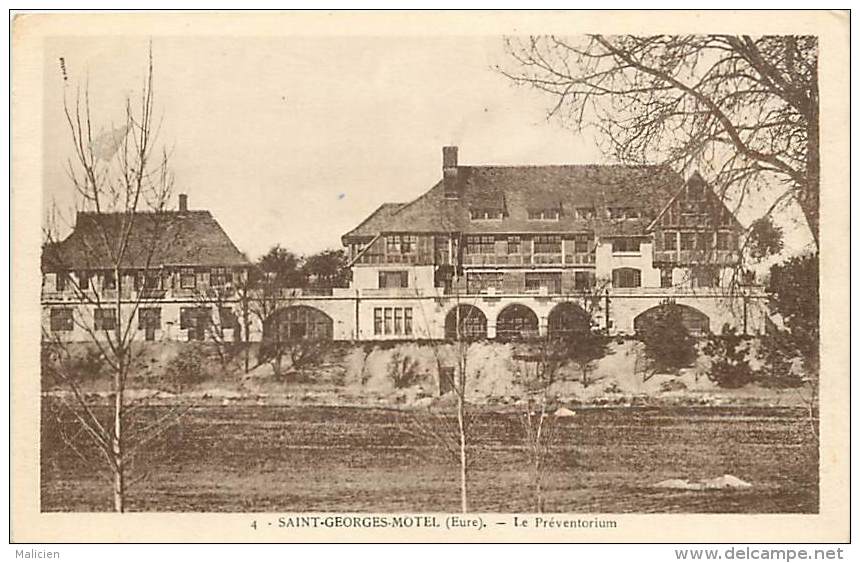 eure - ref-  A 825 - saint georges motel - st georges motel - le preventorium -  preventoriums - carte bon etat  -