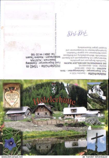 748148 Mehrbild AK Hölzlerhütte Eselsberggraben Eselsberg Oberwölz