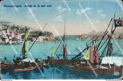 be505 cartolina constantinople entree de la mer noir  turchia turkey