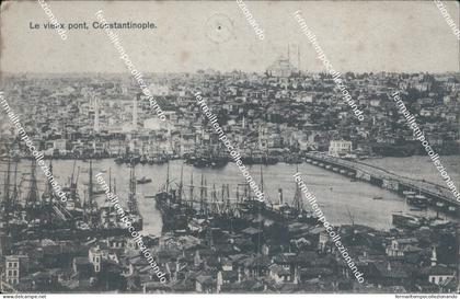 cf498 cartolina fotografica constantinople  turchia turkey
