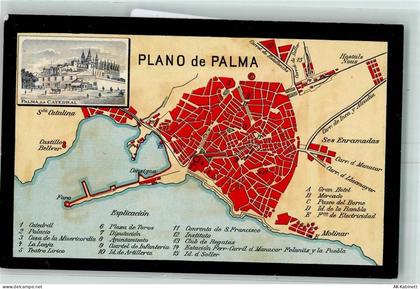 Palma Mallorca - Plano de Palma AK - 52205473