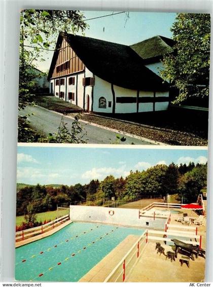 Stoumont 1981 Foto AK Chevorn Schwimmbad Pension Bamibino Bru - 38222731