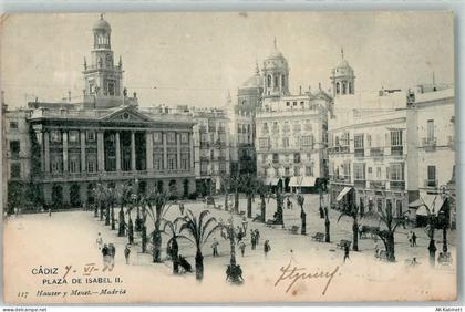 Cadiz 1903 - Plaza de Isabel II. - 52230397