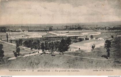 MACEDOINE DU NORD - Bitola - Monastir - Vue générale des Casernes - prairie - Carte postale ancienne