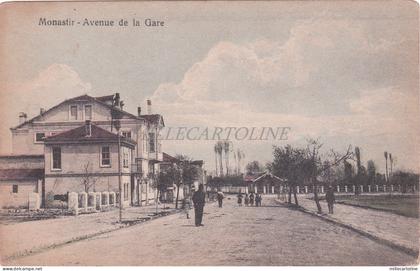 NORTH MACEDONIA - Monastir Bitola, Avenue de la Gare, Postcard