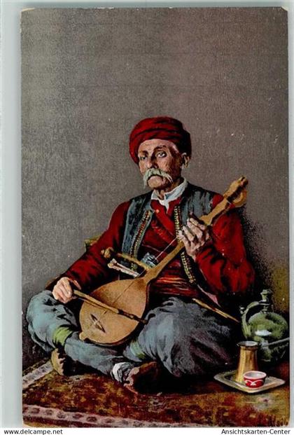 10299910 - Photochrom Guslar Berufe   Saenger der Suedosteuropaeischen Bergwelt