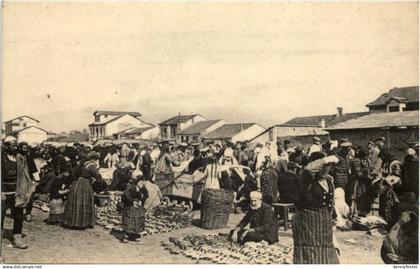 Markttag in Skoplje Ueskueb - Nordmazedonien