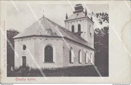 bt471 cartolina ortofta kyrka svezia