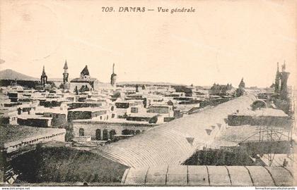 dh269 cartolina  cpa scenes damas vue generale siria syrie