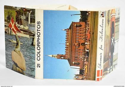 Dinamarca. Copenhague. Souvenir fra Kovenhavn. Librito con 21 minipostales