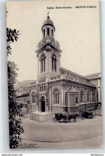 Monte Carlo - Eglise Saint Charles Kutsche Auto - 51766298