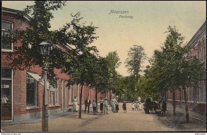 Niederlande Ansichtskarte: Parkweg in MAARSSEN 7.9.1910  nach HEIJTHUIZEN 8.9.10