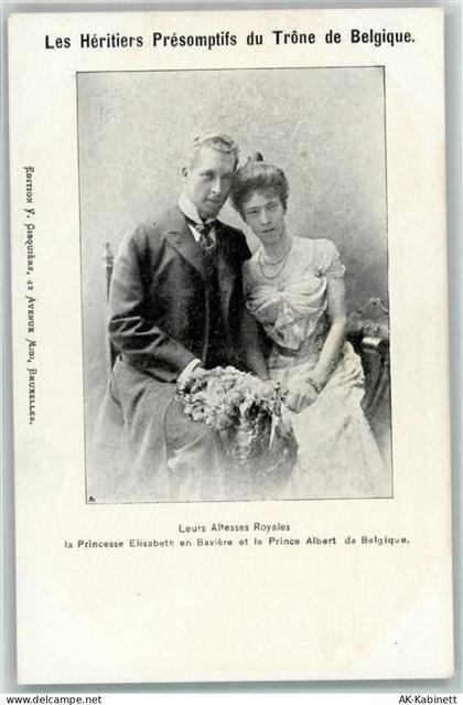 Princesse Elisabeth en Baviere et le Prince Albert de Belgique Adel Belg... - 39154547