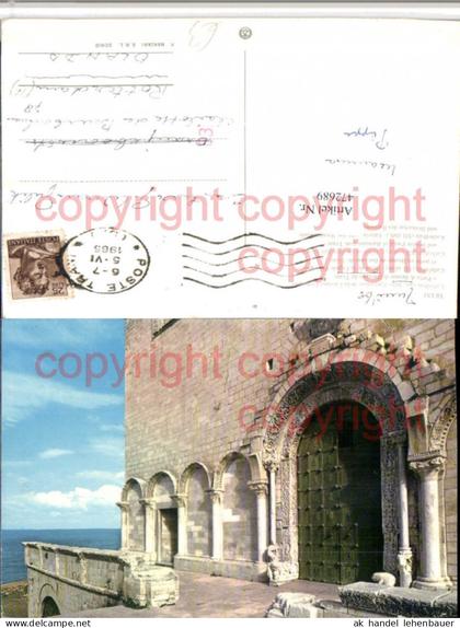472689,Puglia Barletta-Andria-Trani Trani Cattedrale Kirche Portal