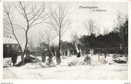 AK Kowno Ehrenfriedhof Soldaten Litauen ungelaufen Postkarte