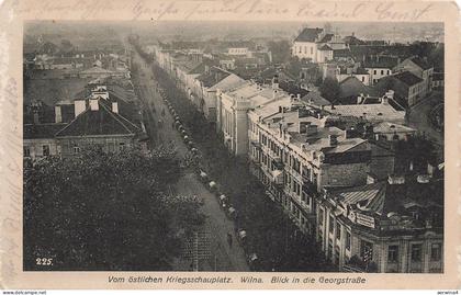 Blick in die Georgstraße in Wilna Litauen Postkarte AK 1917