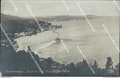 cf492 cartolina fotografica constantinople  turchia turkey