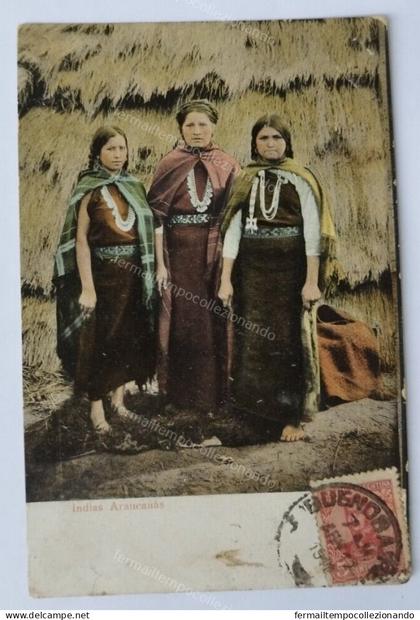da131 cartolina indias araucanas messico