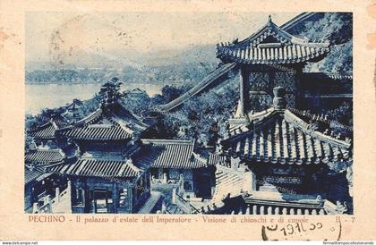 du204 cartolina cpa pechino il palazzo d'estate dell'imperatore cina china 1933