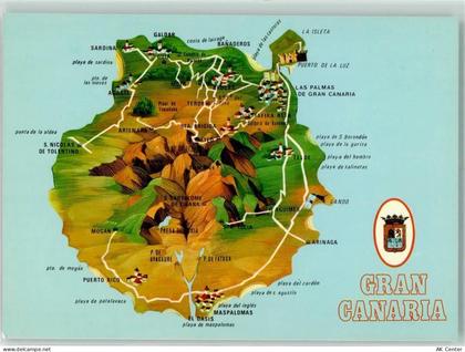 Las Palmas de Gran Canaria - Landkarte Gran Canaria - 10273801