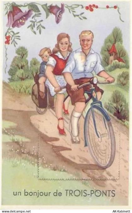 Trois Ponts - Trois-Ponts (Belgien) Leporello Tandem, Blumen I-II (fleck... - 55097021