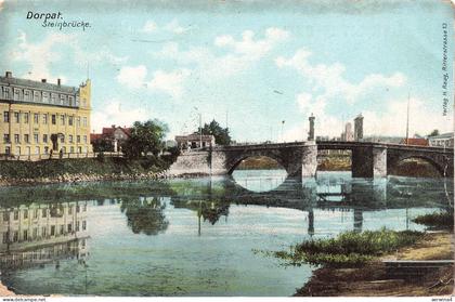 AK Dorpat Tartu Steinbrücke Estland 1912 gelaufen Postkarten
