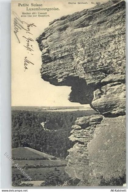 Berdorf Bäerdref 1905 Lithographie Felsen - 51765577