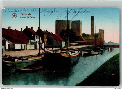 Dixmude Dixmont / Diksmuide 1918 Foto AK Hafen - 38220593