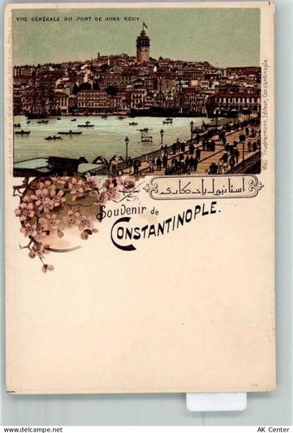 Konstantinopel Istanbul Lithographie Pont de Kura-Keuy - 13673003