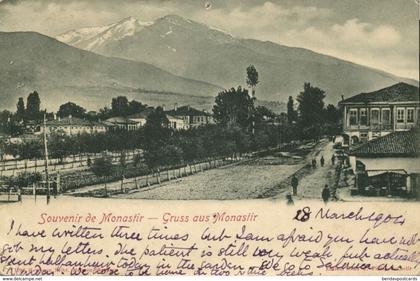 macedonia, MONASTIR BITOLA, Street Scene (1904) Postcard