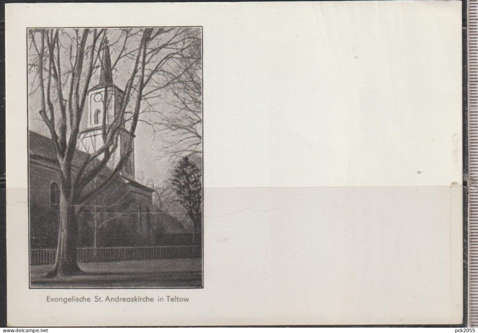 Evangelische St. Andreaskirche in TELTOW - nicht  gelaufen  (AK 6923)
