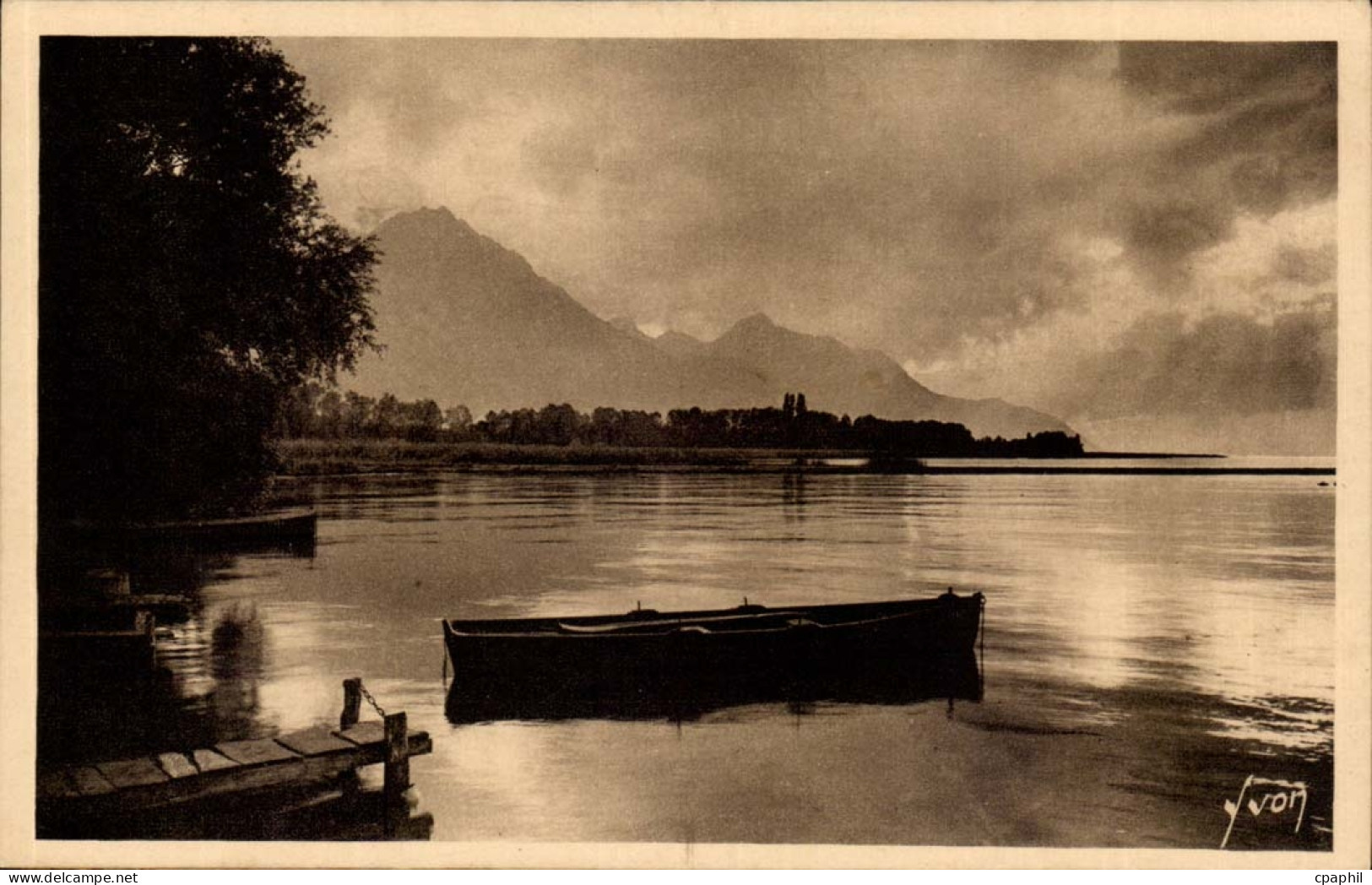 Evian les Bains CPA lac Leman