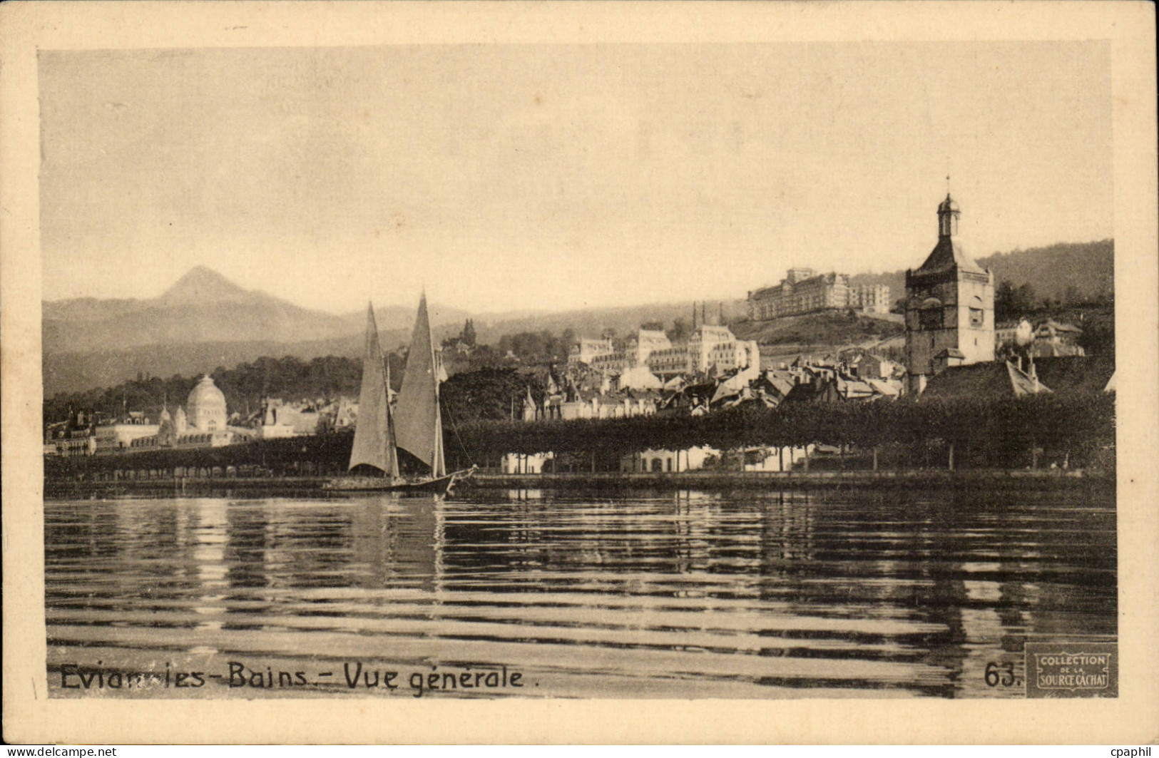 evian les Bains CPA Vue generale