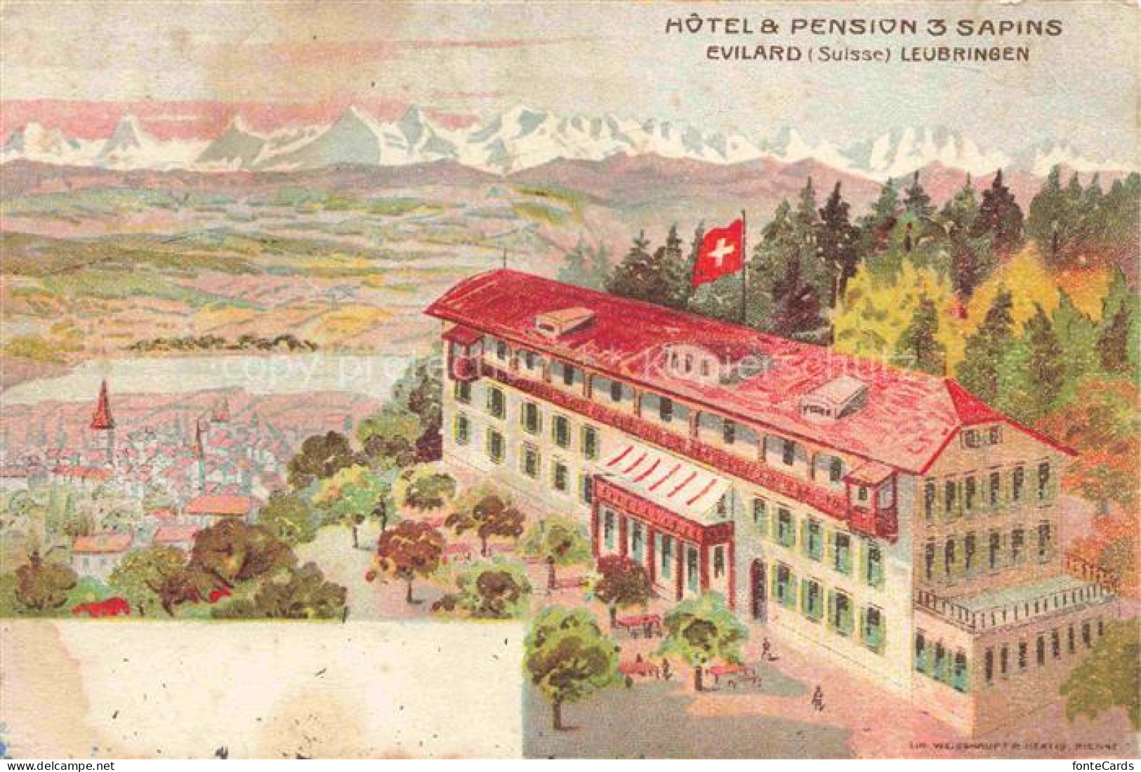 Evilard-sur-Bienne Evilard-Leubringen Biel BE Hotel Pension 3 Sapins