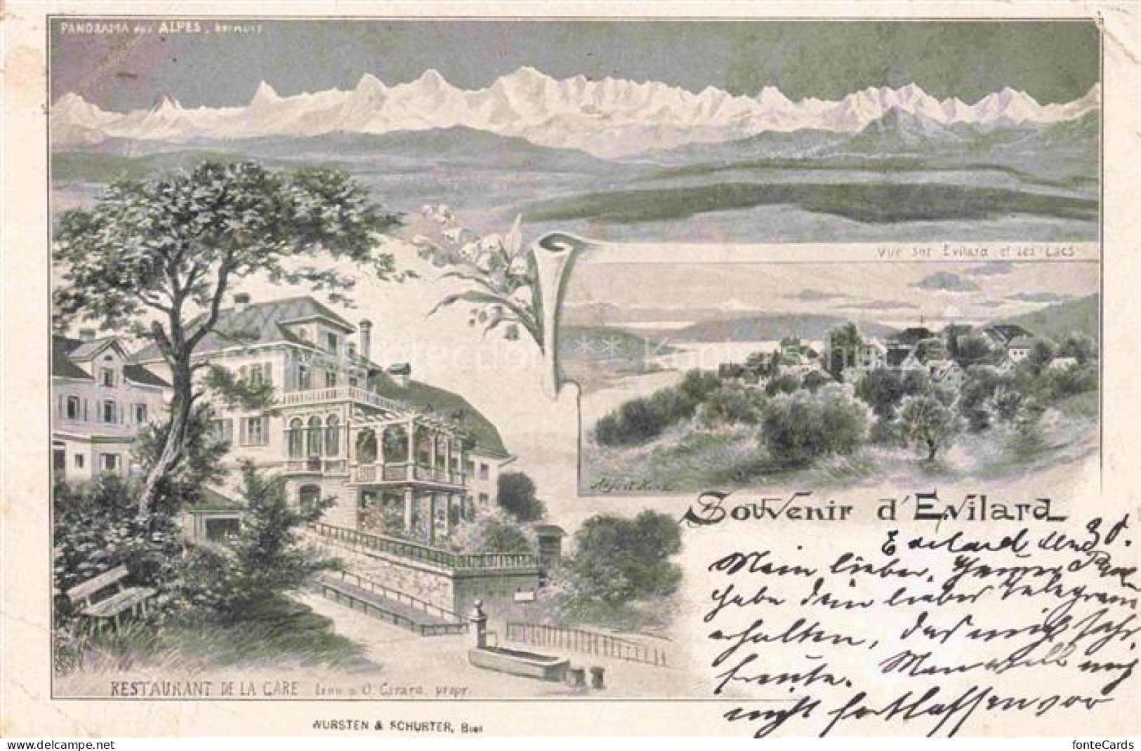 Evilard-sur-Bienne Evilard-Leubringen Biel BE Restaurant de la Care Panorama des