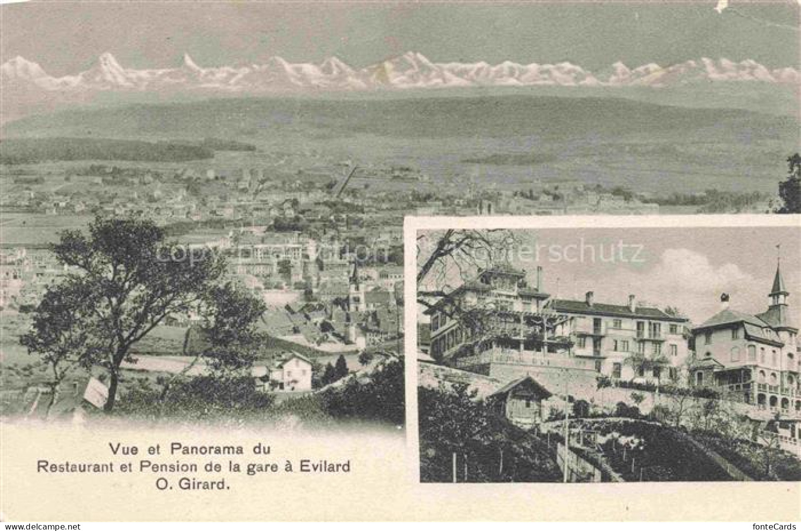 Evilard-sur-Bienne Evilard-Leubringen Biel BE Vue et Panorama du Restaurant et P