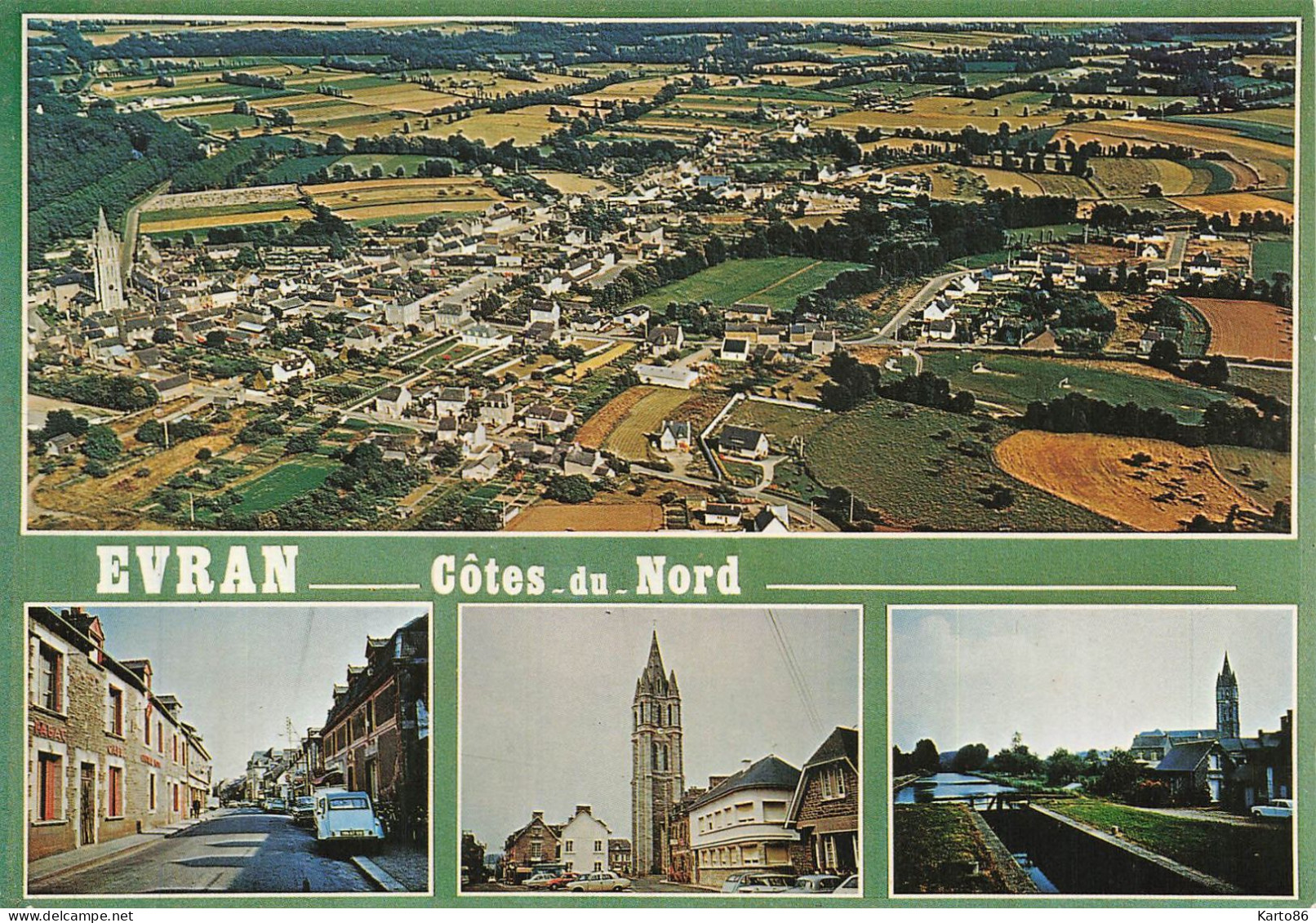 évran , côtes d'armor * CP souvenir du village * evran