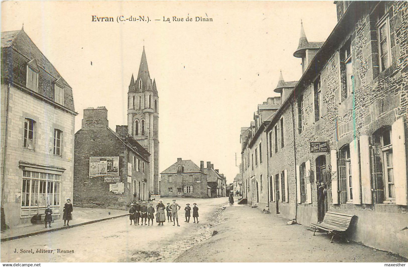 EVRAN la rue de Dinan