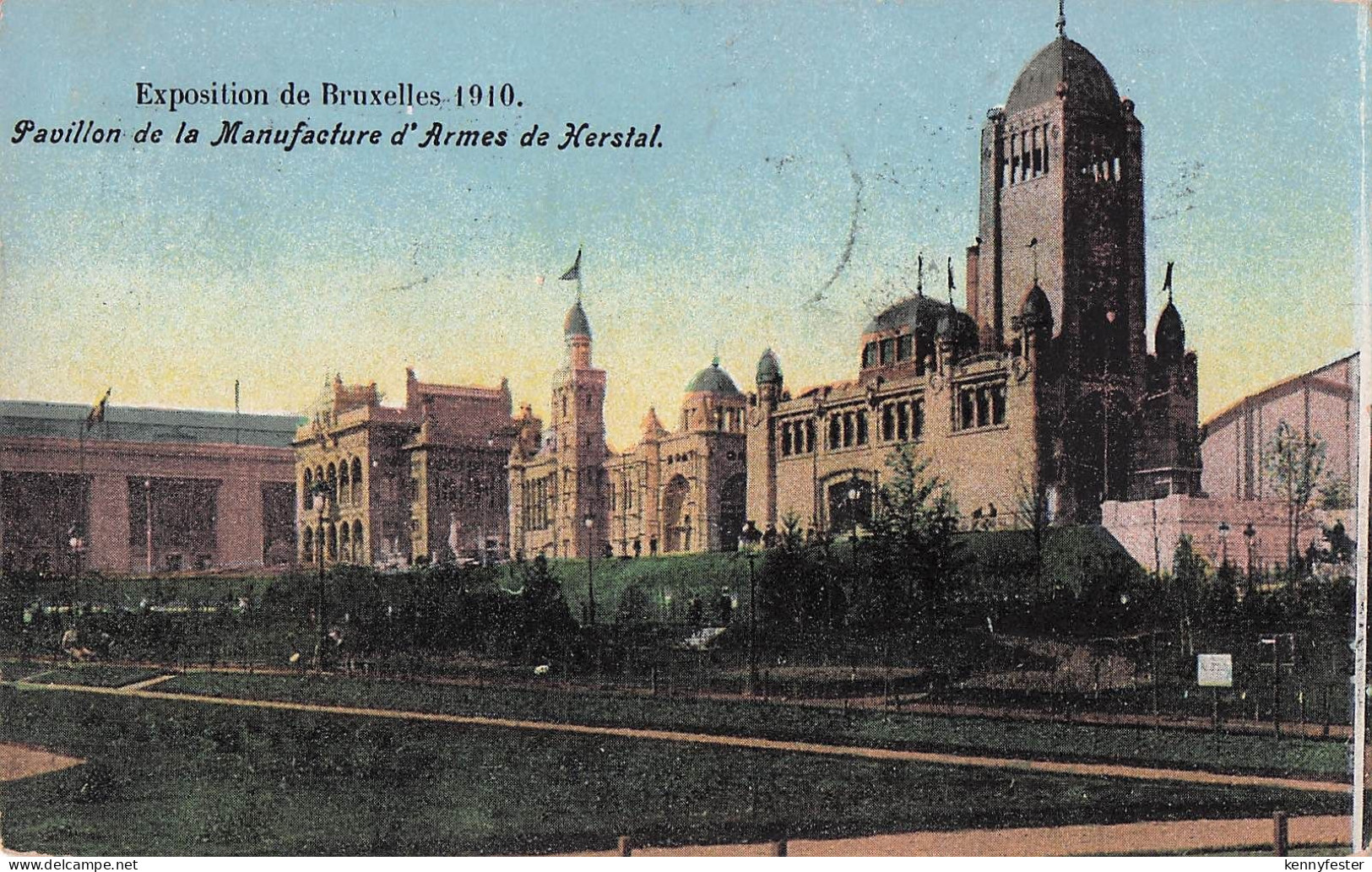 Exposition de Bruxelles 1910. Pavillon de la Manufacture d'Armes de Herstal.