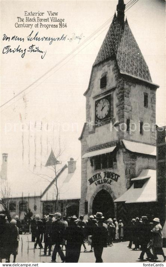 Expositions Century of Progress Chicago 1934 Black Forest Village