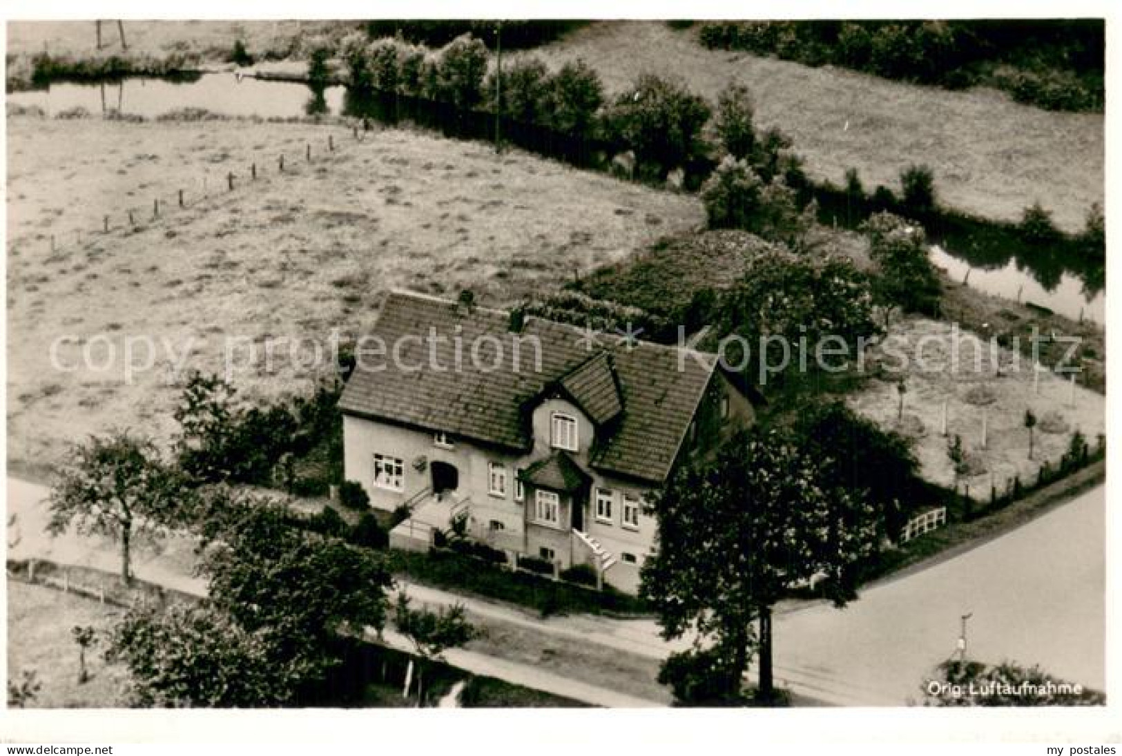 Exter Vlotho Herford NRW Hagemuehle Original Luftaufnahme
