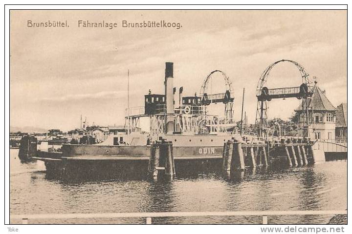 F FS 126 / C P A - ALLEMAGNE - BRUNSBUTTEL - FAHRANLAGE  BRUNSBUTTELKOOG